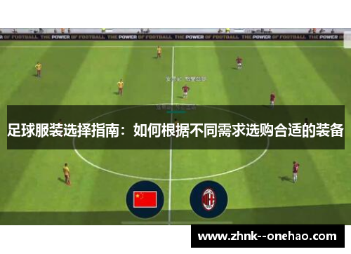 足球服装选择指南：如何根据不同需求选购合适的装备